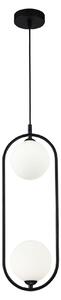Lampada pendente Modern in Metallo Ring Nero