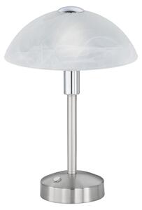 Lampada tavolo da Interno a LED in Metallo Nickel Opaco