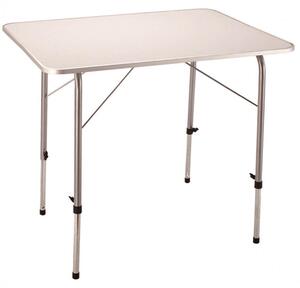 Tavolino Professional 80x60x50/69 h cm in Acciaio Bianco