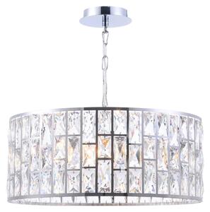 Lampadario Modern in Metallo Gelid Cromo