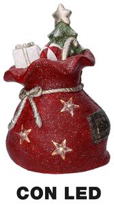 Pacco regalo in Resina con Led rosso cm 27x22xh40