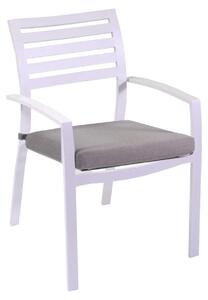 Sedia da Giardino 58x57xh88 cm in Alluminio New Boston Bianco