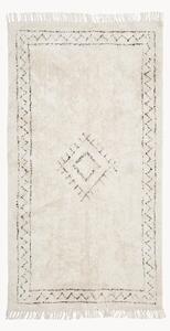 Tappeto in cotone fatto a mano con frange Fionn