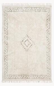 Tappeto in cotone fatto a mano con frange Fionn