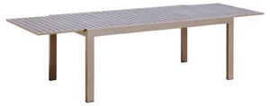 Tavolo Allungabile da Giardino 100x180/240x75 cm in Alluminio Tortora