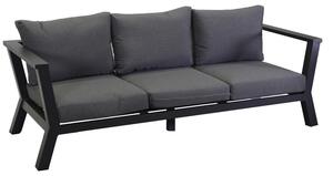 Divano 3 Posti 193x78xh84 cm in Alluminio Riverton Antracite