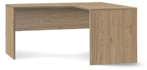Scrivania da Ufficio Angolare Destra 160x76x150 cm Noce Stelvio