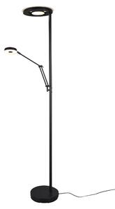 Lampada a Sospensione da Interno a LED in Metallo Nero Opaco