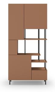 Libreria color mattone 84x175 cm Perla - Marckeric