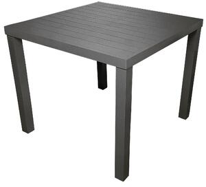 Tavolo da Giardino 80x80 cm in Alluminio San Vincenzo Grigio