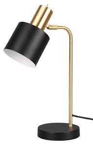 Lampada da Tavolo da Interno Attacco E14 in Metallo NERO-ORO