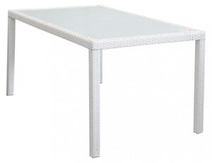 Tavolo Azore 150x90 cm in Wicker Bianco