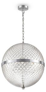 Lampada pendente Neoclassic in Metallo Yonkers Cromo