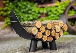 Il porta legna da ardere per Camino e Soggiorno MILA Dimensioni 70x h 44 cm - peso 7 kg prodotto � realizzato in profili in acciaio verniciati a polvere