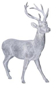 Cervo in Resina grigio cm 30x12xh39