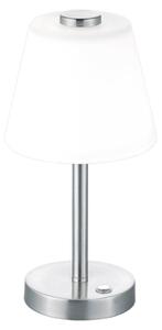 Lampada tavolo da Interno a LED in Metallo Nickel Opaco
