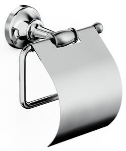 Portarotolo di carta igienica con coperchio Collezione 900 Dimensione14x12,3x h 14,5 cm in acciaio inox stile moderno cromo4