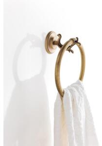 Portasalviette ad anello circolare in Ottone Collezione CLASSE Dimensione dimensioni 21x23xh 11 cm finitura Classica Ottone Satinato