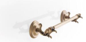Porta Salviette da Bidet Piccolo in Ottone Collezione CLASSE Dimensione 50x11.2x h7,9 cm In finitura Classica Ottone Satinato