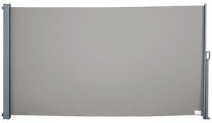 Tenda Laterale privacy da Giardino 3x1,60m in Alluminio e Tessuto Grigio
