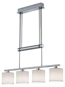 Lampada a Sospensione da Interno E14 in Metallo Nickel Opaco