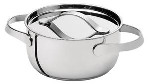 Casseruola alta con coperchio Al Dente diametro 16xh7,8 cm - Lt 1.4 in acciaio 18.10, ideale x tutti i tipi di fornelli induzione compresa lavabile in lavastoviglie