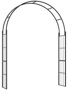 Arco da Giardino 153x40x210 cm In Metallo Nero