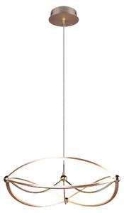 Lampada a Sospensione da Interno a LED in Metallo Ottone Opaco
