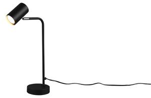 Lampada tavolo da Interno a Led in Metallo Nero Opaco