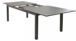 Tavolo Cuba Allungabile 220/280x100x75 h cm in Alluminio Taupe