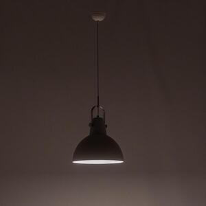 Lampada a Sospensione 38x38xH165 cm in Metallo Kande Paralume bianco opaco