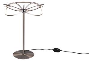 Lampada tavolo da Interno a LED in Metallo Nickel Opaco