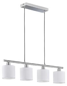 Lampada a Sospensione da Interno E14 in Metallo Nickel Opaco