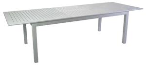 Tavolo Allungabile da Giardino 220/280x100xh75 cm in Alluminio Monterey Bianco