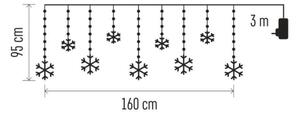 Catena luminosa LED da esterno 131 LED/1,6 m IP44 bianco freddo