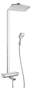 Hansgrohe Raindance Select - Set doccia Showerpipe 360 con termostatico per vasca da bagno, 3 getti, cromo 27113000