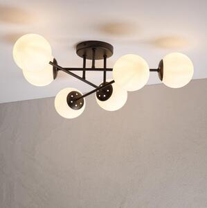 Lampadario a plafone MALENA 6xE14/5W/230V marrone/bianco