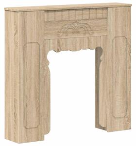 VidaXL Rivestimento per camino, effetto legno Sonoma, 93 x 20 x 89 cm, materiale composito