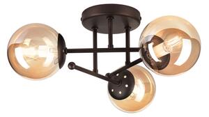 Lampadario a soffitto MALENA 3xE14/5W/230V marrone/beige fumé