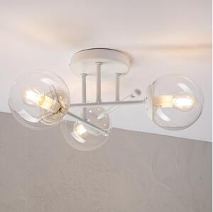 Lampadario a plafone MALENA 3xE14/5W/230V bianco/trasparente