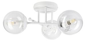 Lampadario a plafone MALENA 3xE14/5W/230V bianco/trasparente