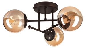 Lampadario a soffitto MALENA 3xE14/5W/230V marrone/beige fumé