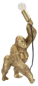 Lampada Gorilla 22,5x40x16 cm in Poliresina Oro