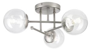 Lampadario da soffitto MALENA 3xE14/5W/230V cromo satinato/trasparente