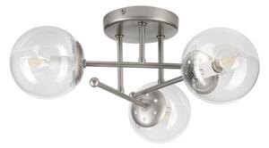 Lampadario da soffitto MALENA 3xE14/5W/230V cromo satinato/trasparente