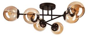 Lampadario da soffitto MALENA 6xE14/5W/230V marrone/beige fumé