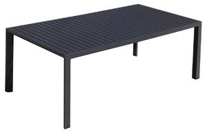 Tavolo da Giardino 100x200x75 cm in Alluminio Antracite