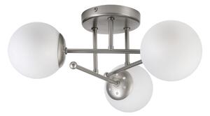Lampadario a plafone MALENA 3xE14/5W/230V cromo opaco/bianco
