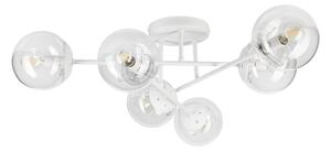 Lampadario a plafone MALENA 6xE14/5W/230V bianco/trasparente