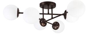 Lampadario a plafone MALENA 6xE14/5W/230V marrone/bianco